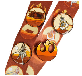 Star Wars Lands Jakku Lanyard with Card Holder and 4 Pins