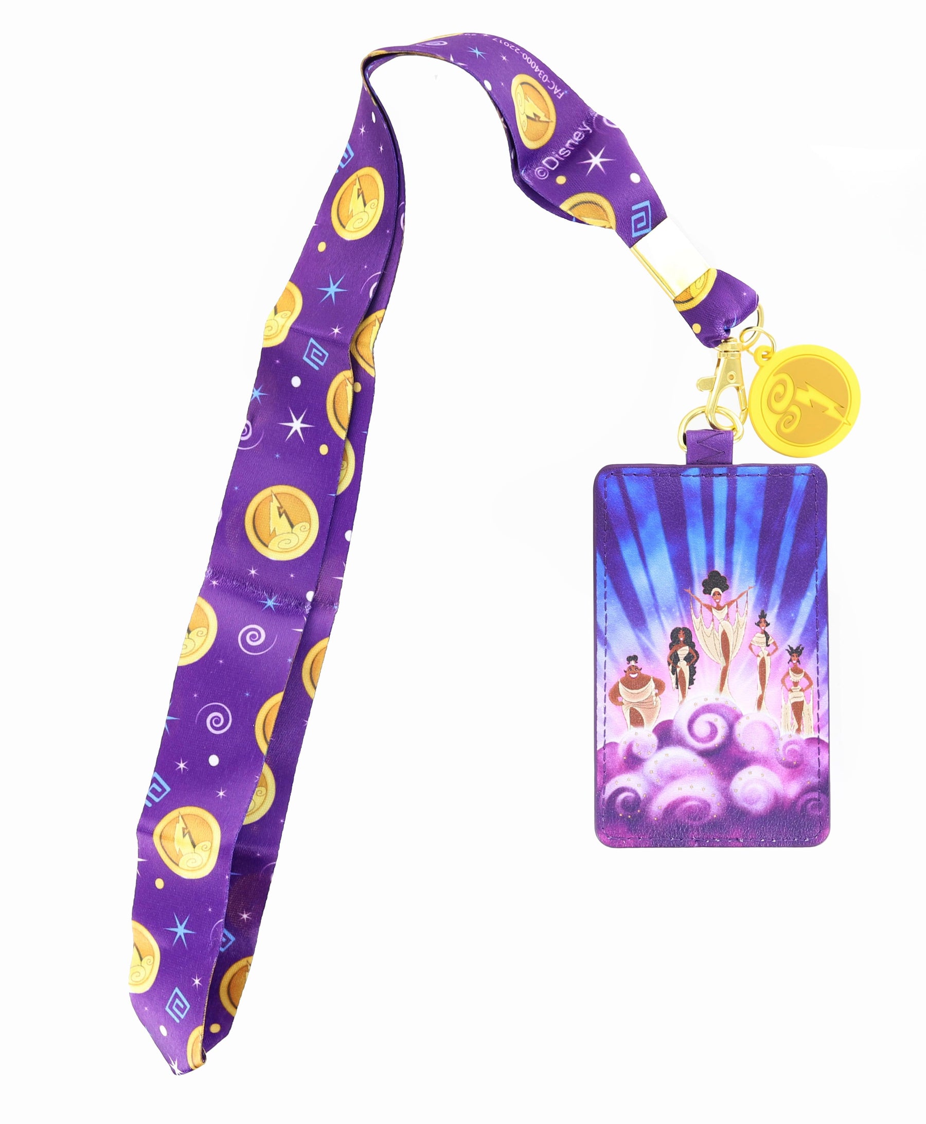 Disney Hercules Muses Lanyard with Cardholder and Charm