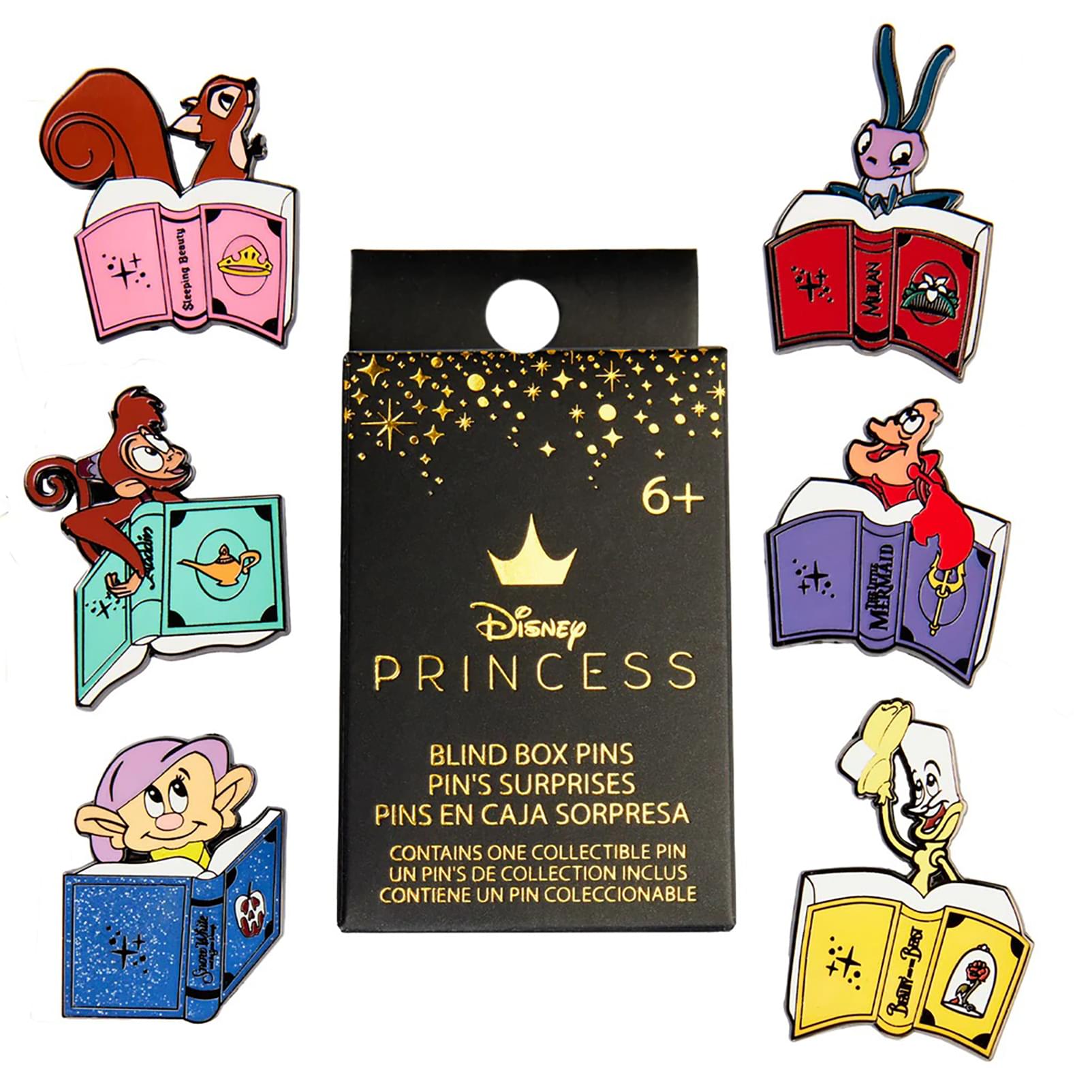 Disney Princess Books Blind Box Enamel Pin | One Random