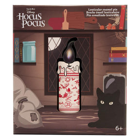 Disney Hocus Pocus Black Flame Candle Lenticular Pin