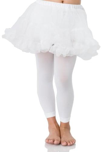 Petticoat Girl's Child Costume, White: M/L 6-9