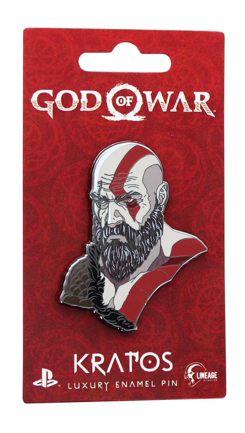 God Of War 2018 Kratos Icon Enamel Pin
