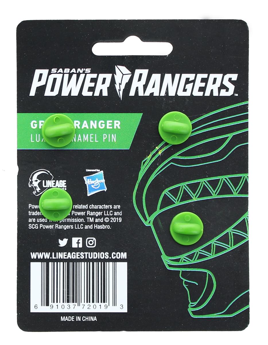Power Rangers Green Ranger Luxory Enamel Icon Pin