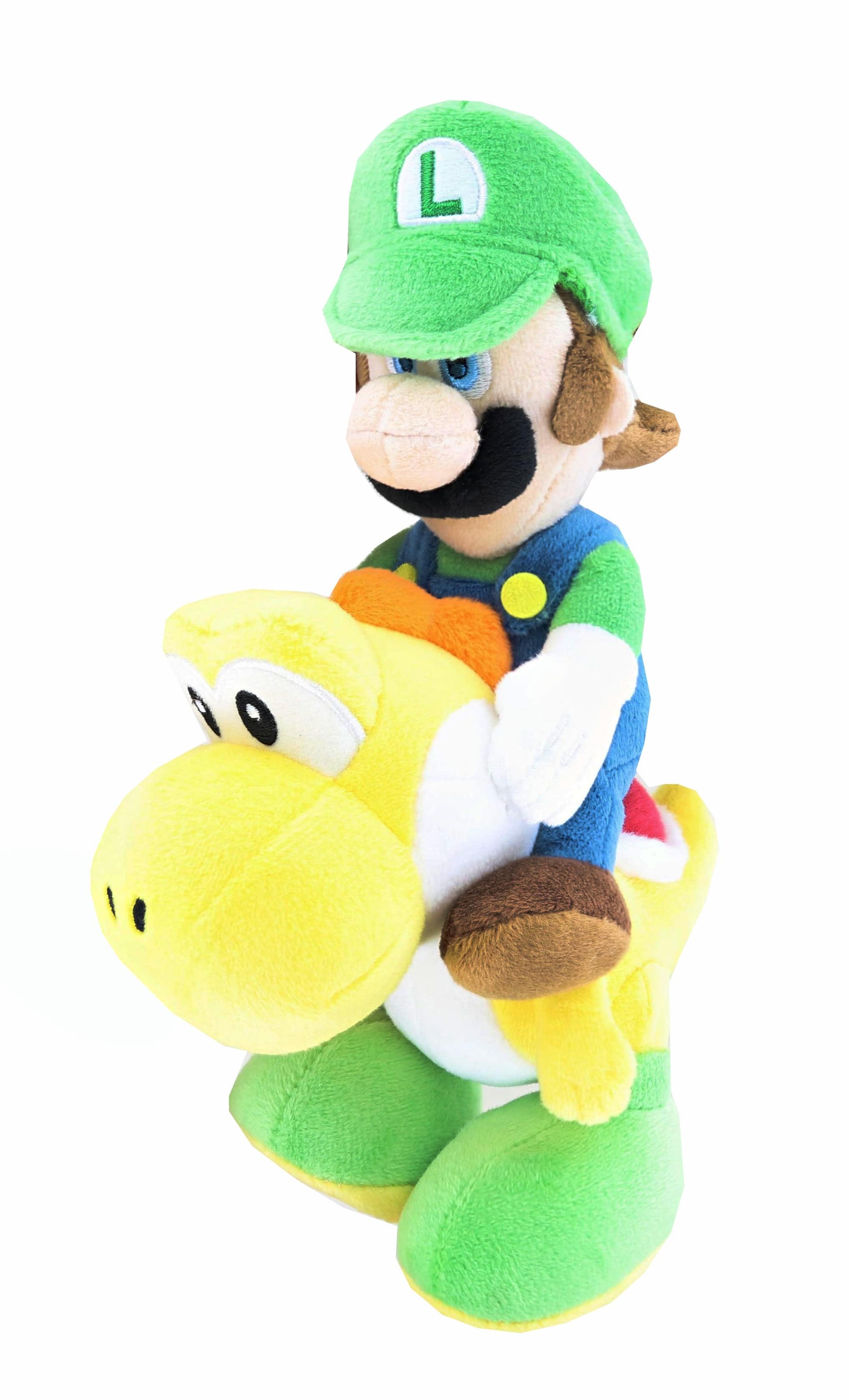 Super Mario All Star Collection 8 Inch Plush | Luigi Riding Yoshi