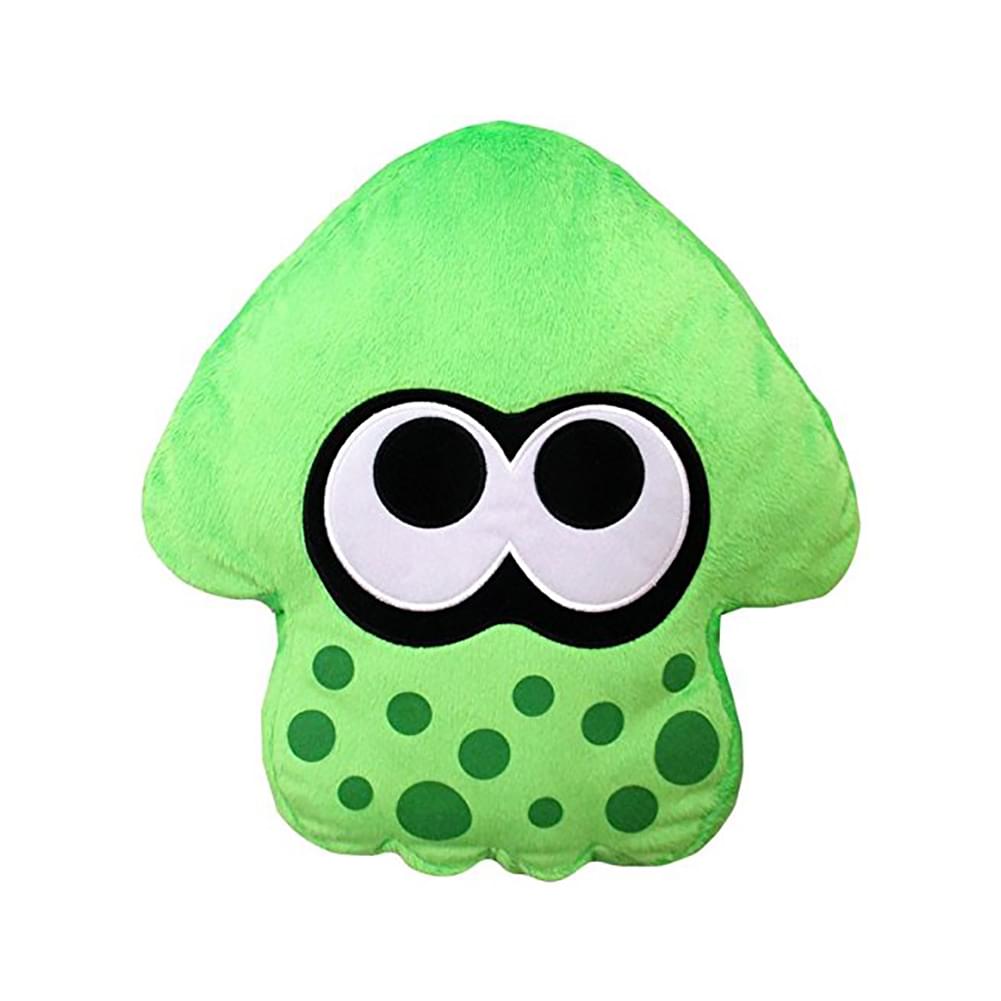 Splatoon 2 14" Plush Pillow: Squid, Neon Green
