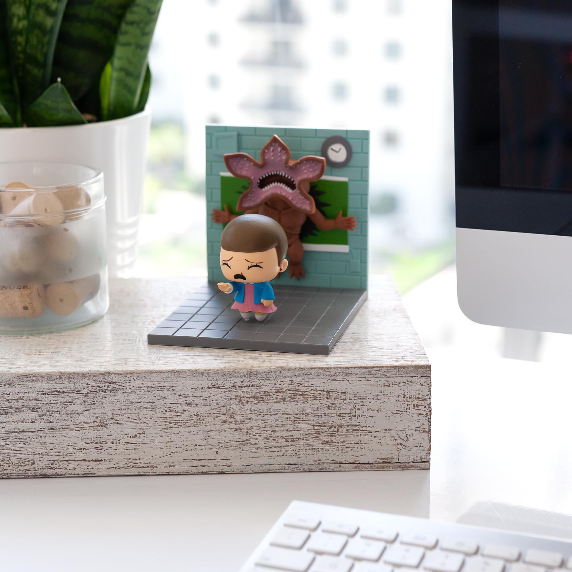 Stranger Things Eleven Vs. Demogorgon Exclusive Diorama | SuperEmoFriends Design
