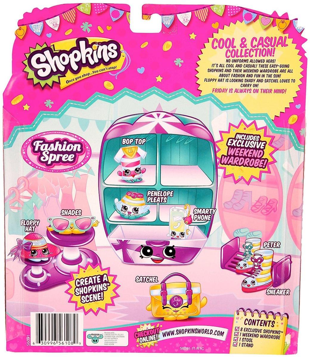 Shopkins S3 Fashion Pack Cool Casual Collection