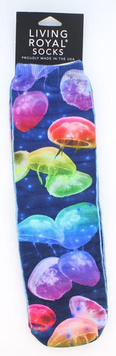 Jellyfish Photo Print Crew Socks