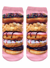 Stacked Donuts Photo Print Ankle Socks