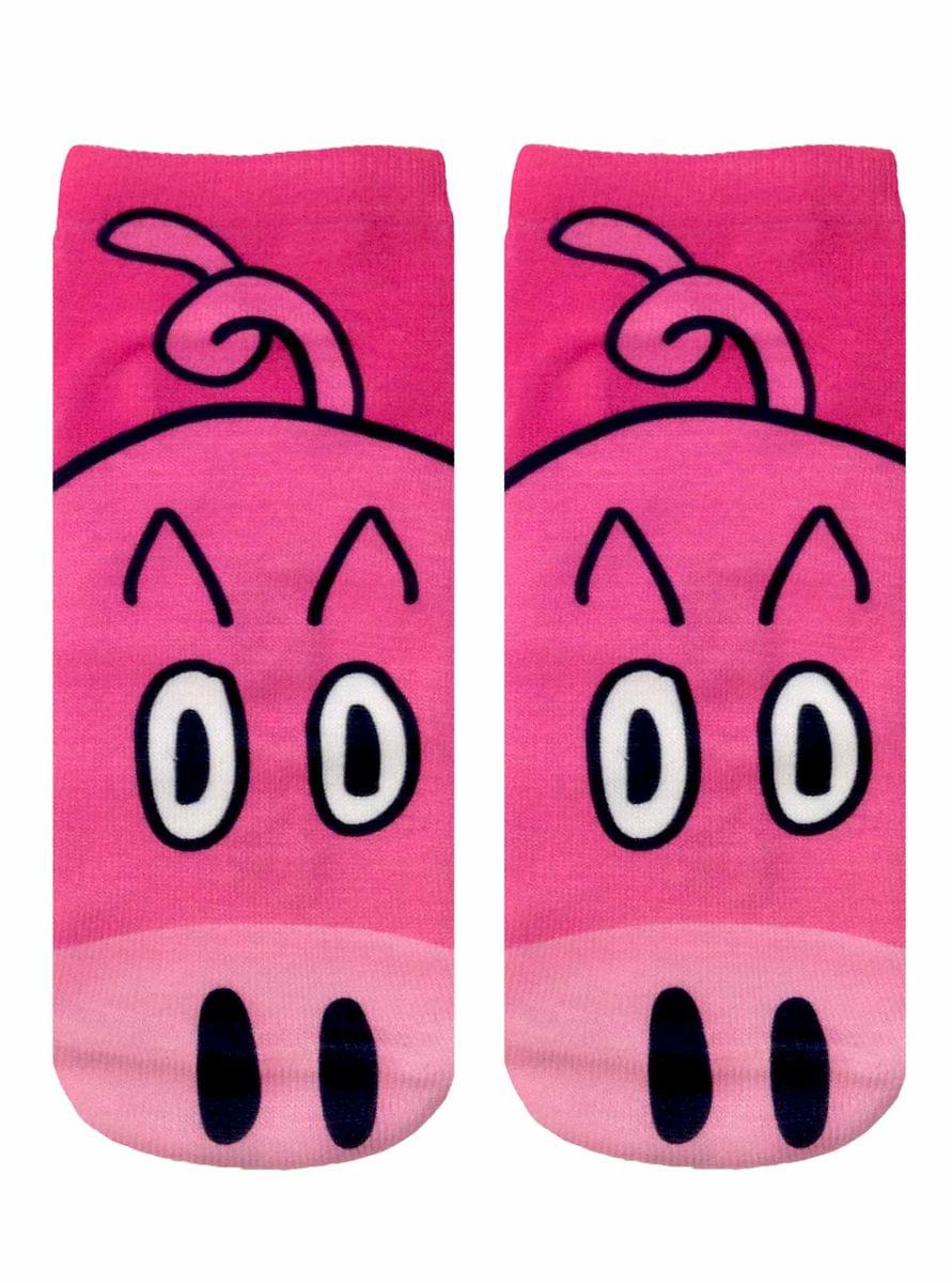 Pig Photo Print Ankle Socks