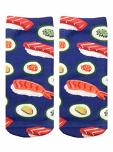 Sushi "I Like It Raw" Photo Print Ankle Socks