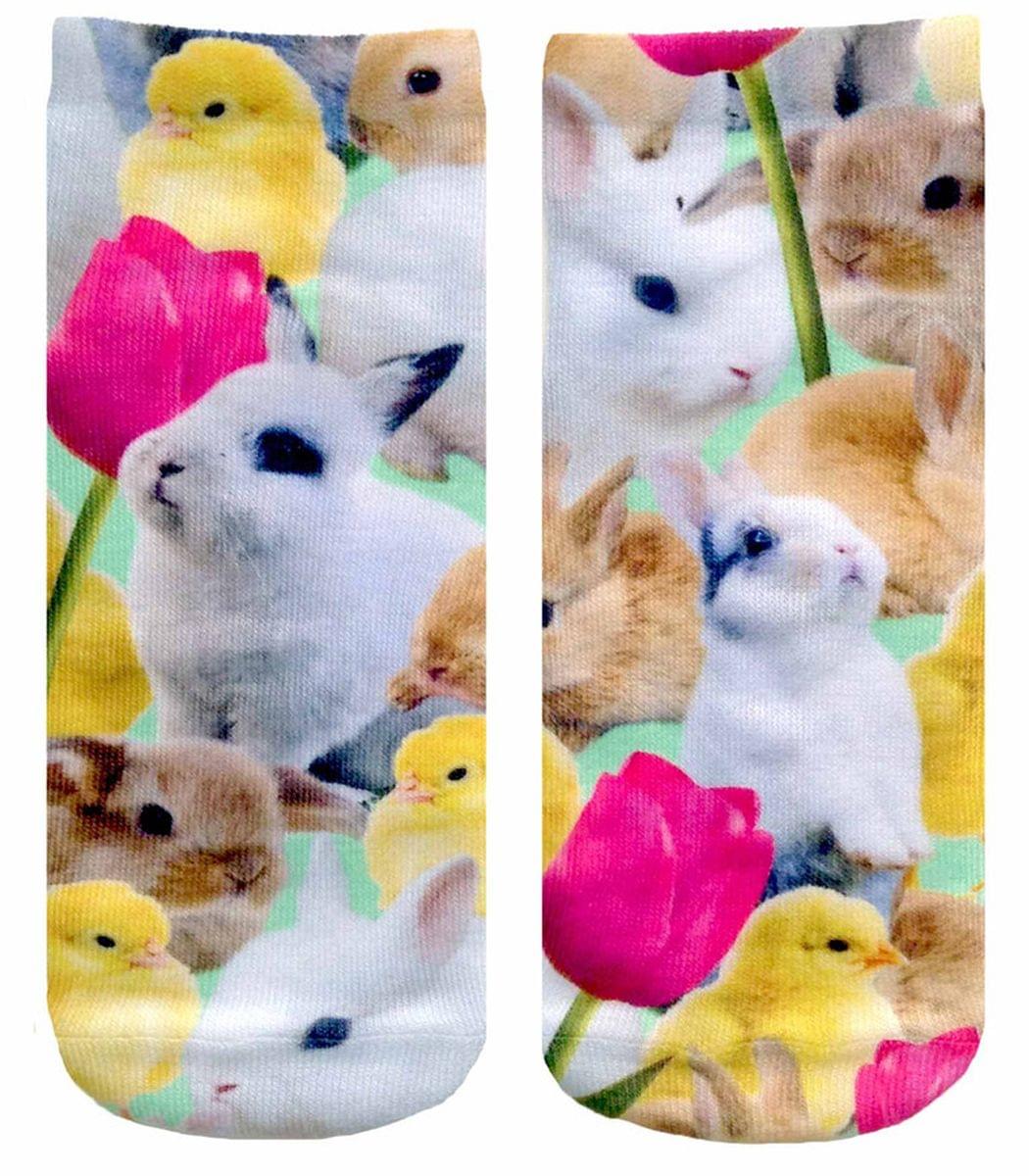 Easter Bunnies Photo Print Ankle Socks