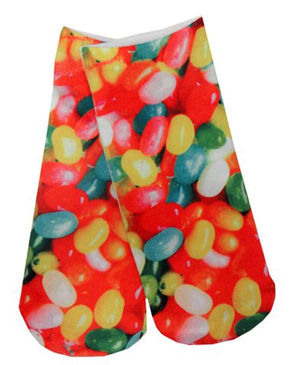 Jelly Beans Photo Print Ankle Socks