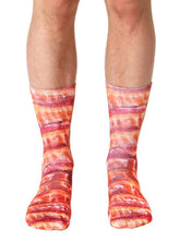 Bacon Photo Print Crew Socks