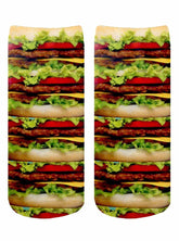 Stacked Hamburgers Photo Print Crew Socks
