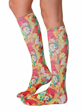 Gummy Bears Photo Print Knee High Socks