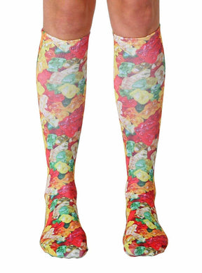 Gummy Bears Photo Print Knee High Socks