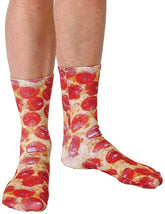 Pizza Photo Print Crew Socks
