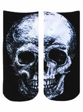 Black and White Skulls Photo Print Ankle Socks