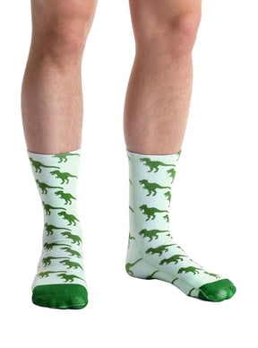 Living Royal Photo Print Crew Socks: Dinosaur