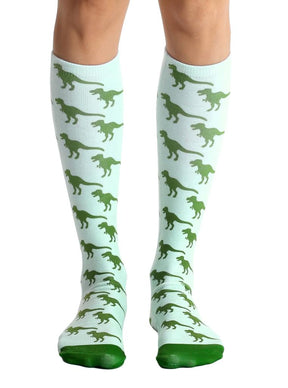 Living Royal Photo Print Knee High Socks: Dinosaur