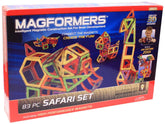 Magformers 3D 83 Piece Safari Build Set