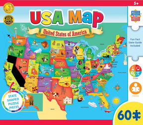 Explorer Kids USA Map 60 Piece Jigsaw Puzzle