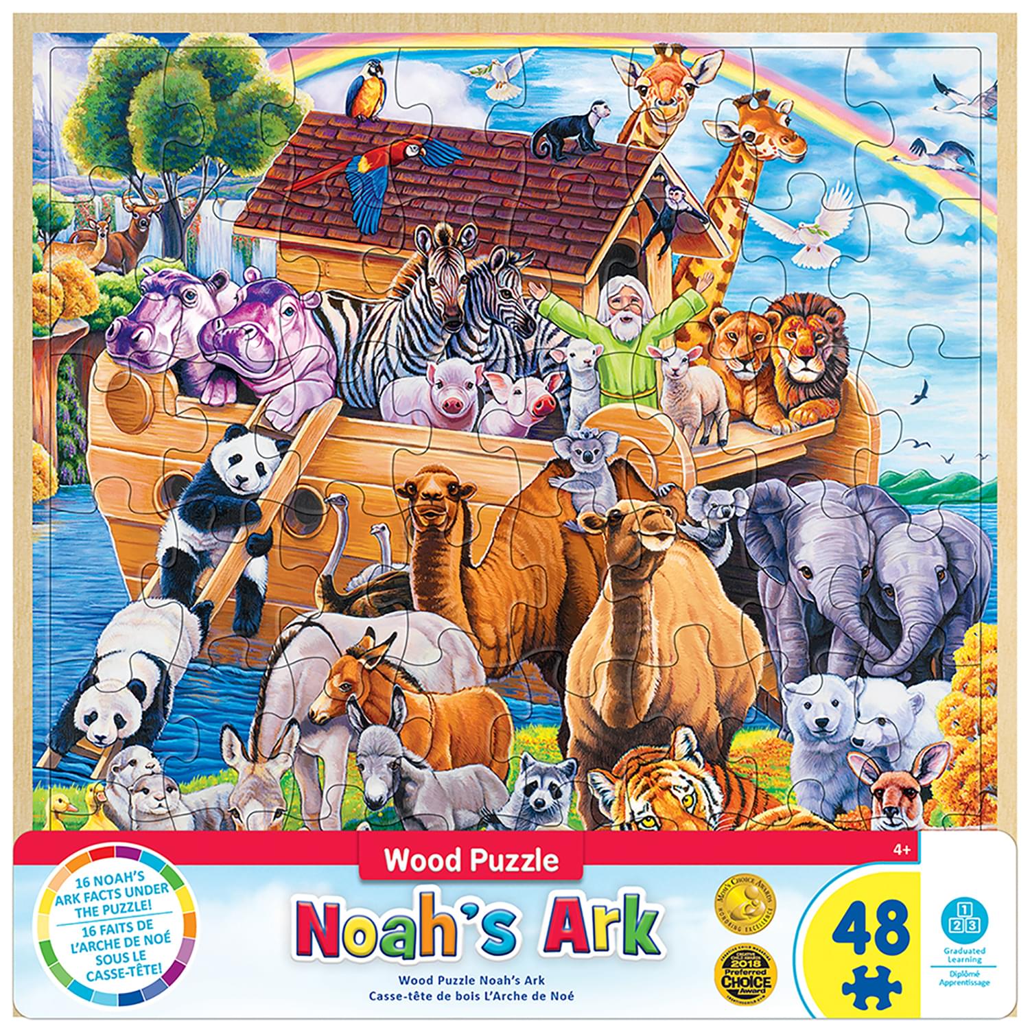Noahs Ark 48 Piece Real Wood Jigsaw Puzzle