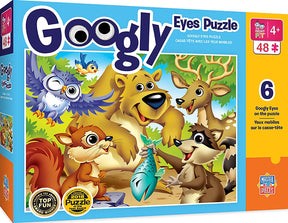 Woodland Animals 48 Piece Googly Eyes Jigsaw Puzzle