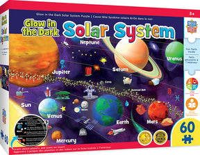 Educational Solar System 60 Piece Glow In The Dark Jigsaw Puzzle