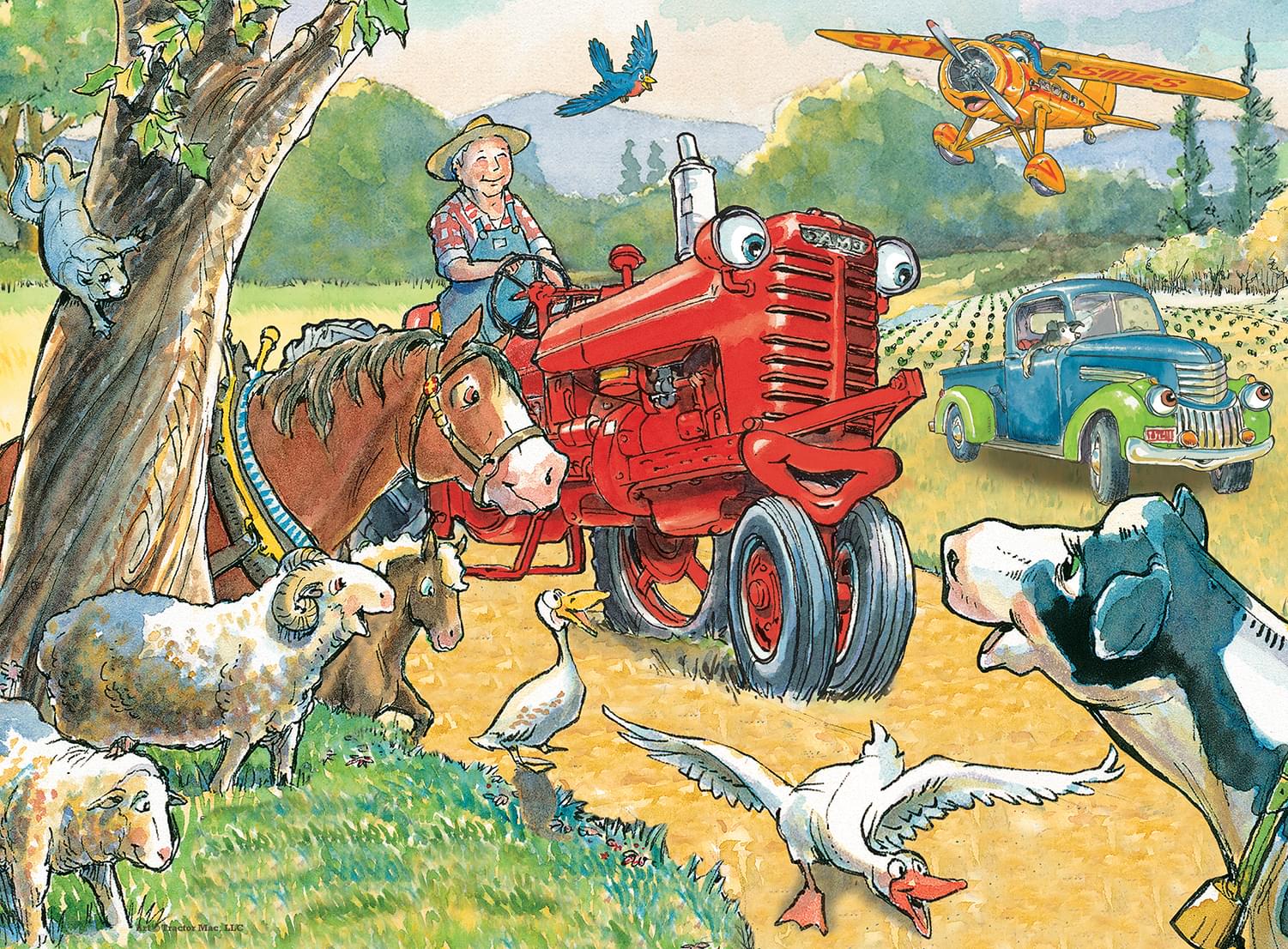 Tractor Mac Out for a Ride 60 Piece Jigsaw Puzzle