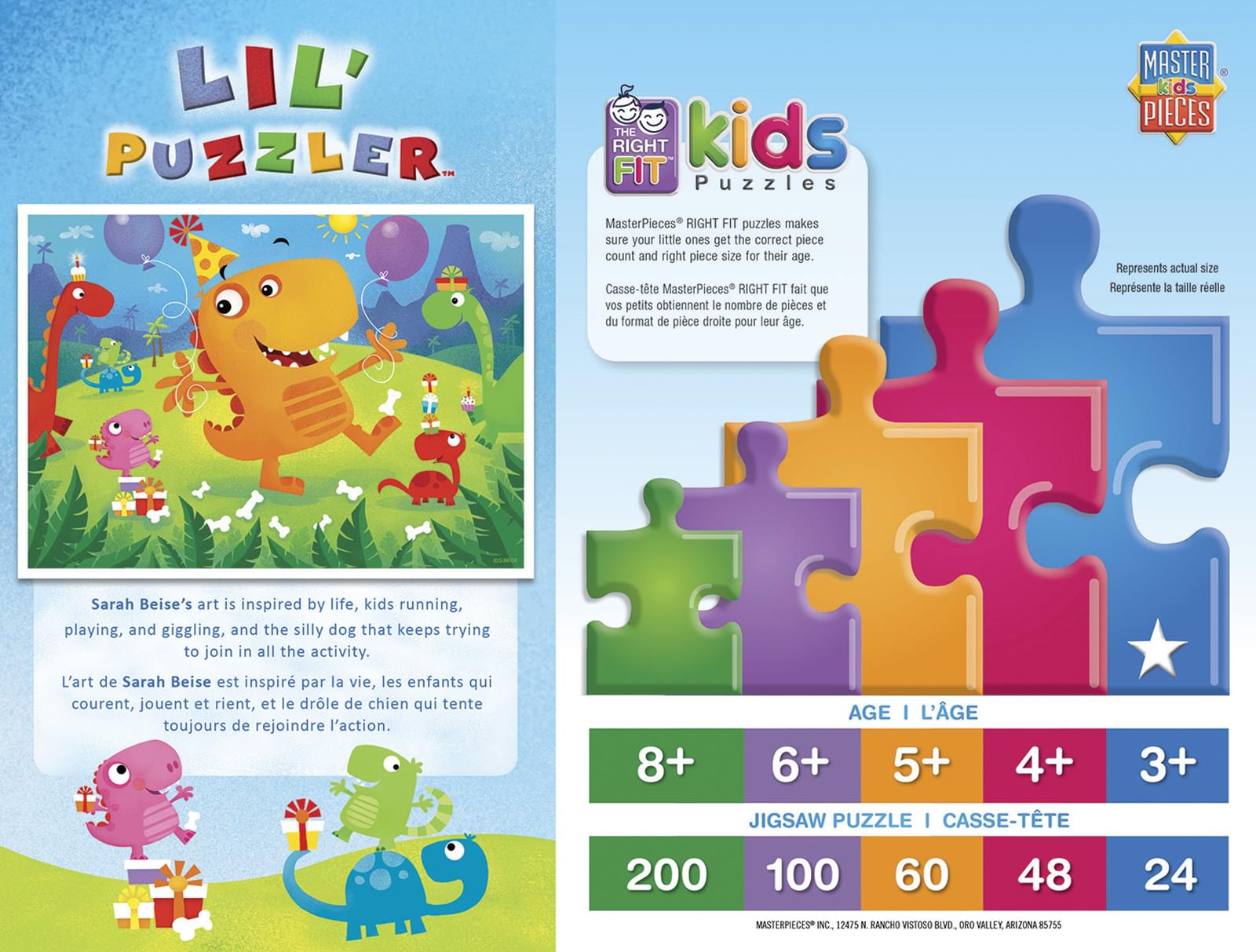 Lil Puzzlers Dino Party 24 Piece Jigsaw Puzzle