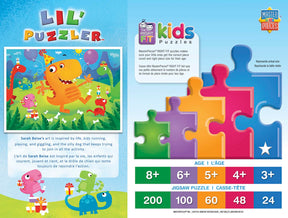 Lil Puzzlers Dino Party 24 Piece Jigsaw Puzzle