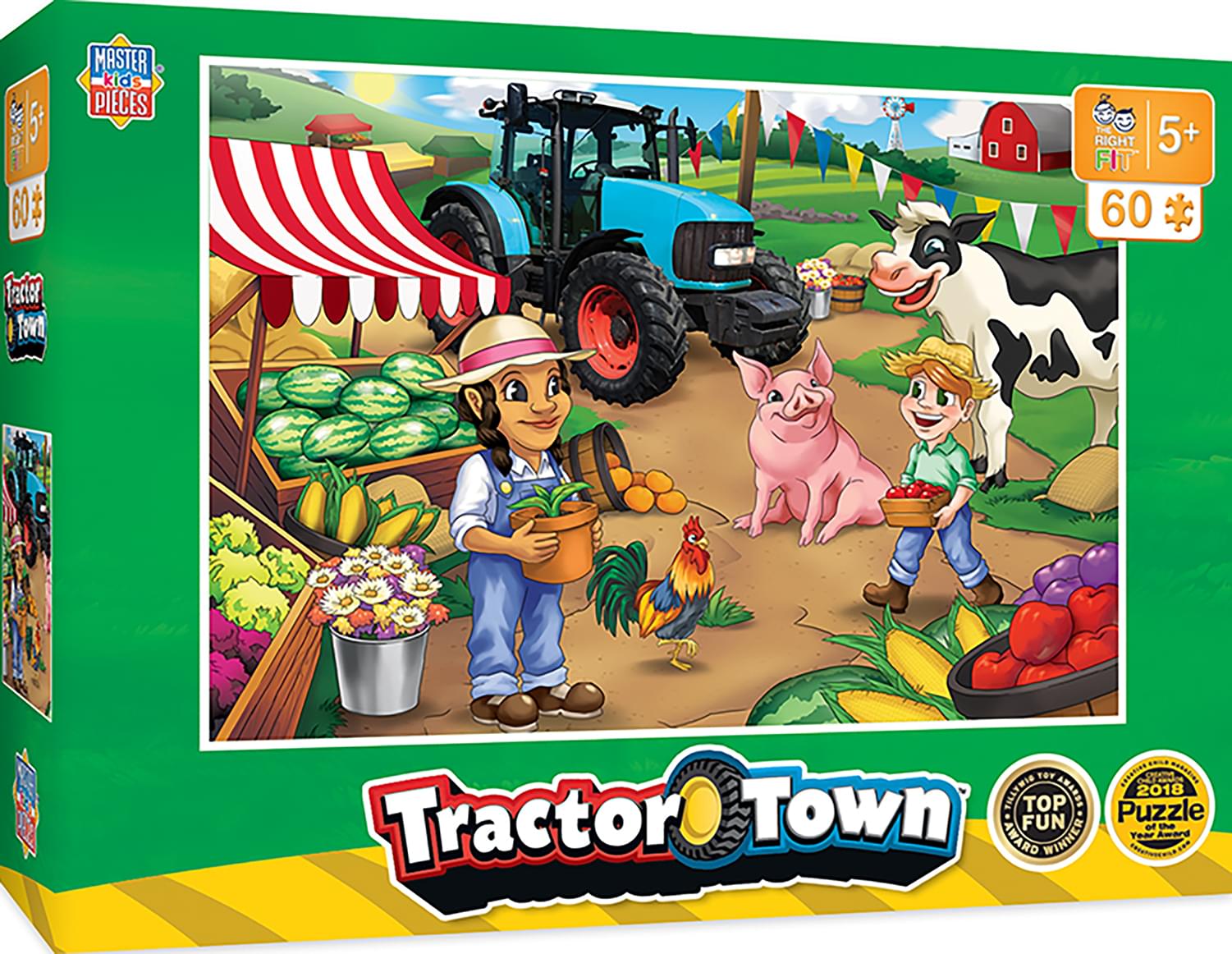 Tractor Town Market Day 60 Piece Jigsaw Puzzle