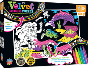 Mermaid Velvet Coloring 60 Piece Jigsaw Puzzle