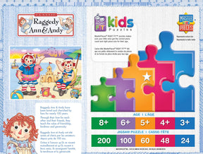 Raggedy Ann & Andy Beach Fun 24 Piece Jigsaw Puzzle