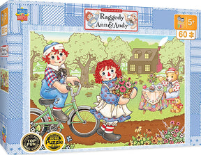 Raggedy Ann & Andy Bike Ride 60 Piece Jigsaw Puzzle