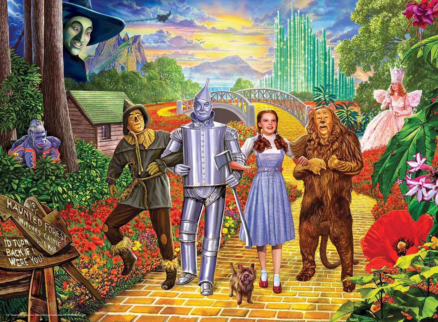 Wizard of Oz Glitter 100 Piece Glitter Jigsaw Puzzle