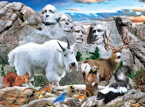 Wildlife of Mount Rushmore 100 Piece Jigsaw Puzzle