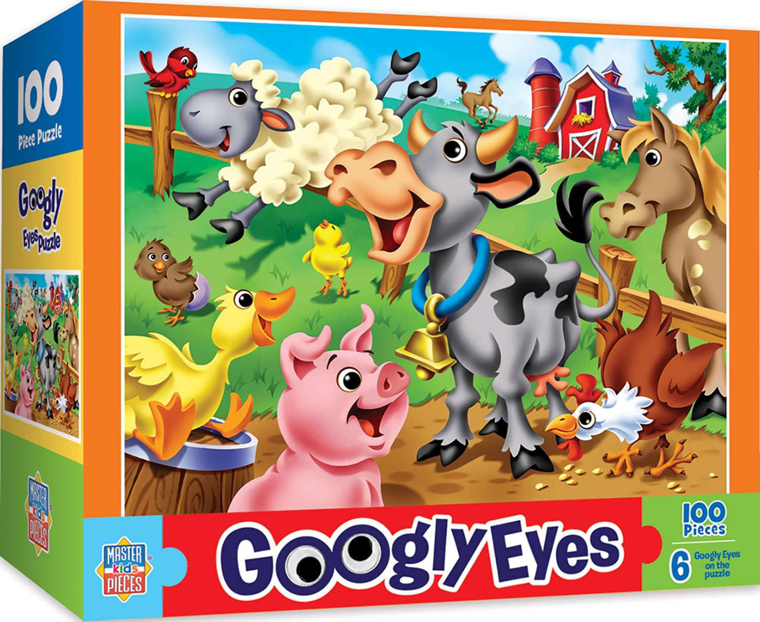 Farm 100 Piece Googly Eyes Jigsaw Puzzle