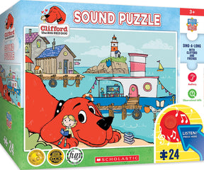Clifford Library Boat 24 Piece Sing-A-Long Song Sound Puzzle