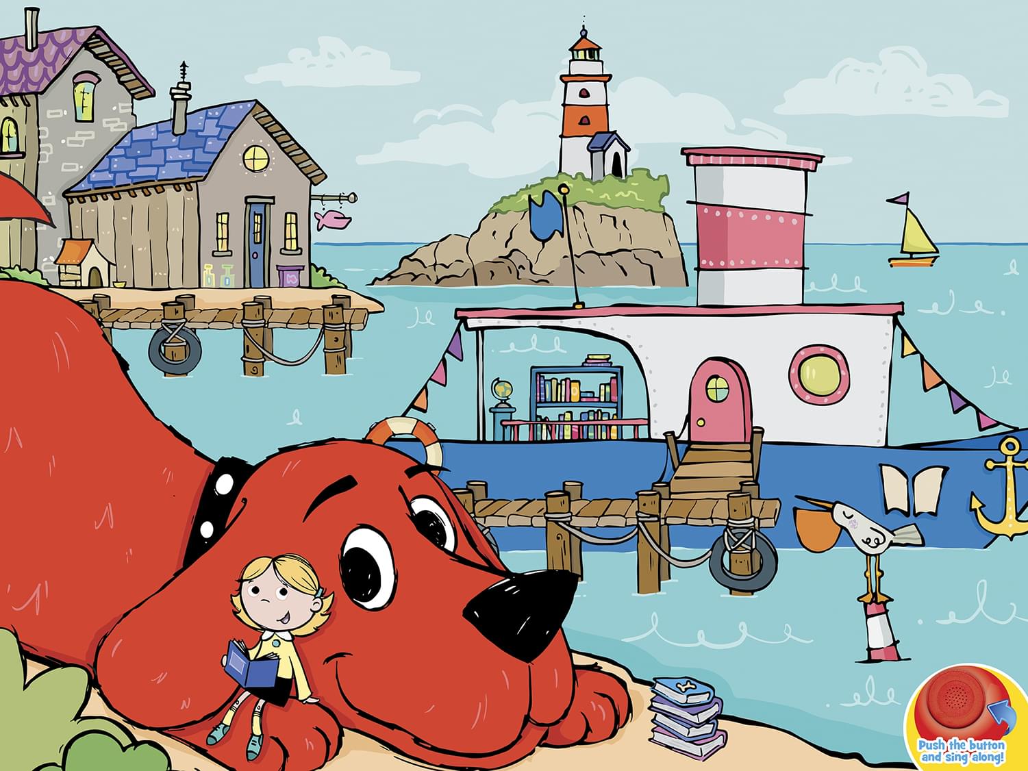 Clifford Library Boat 24 Piece Sing-A-Long Song Sound Puzzle
