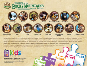 Wildlife of Rocky Mountain National Park 100 Piece Jigsaw Puzzle