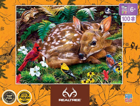 Realtree Forest Babies 100 Piece Jigsaw Puzzle