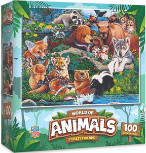 Forest Friends 100 Piece Kids Jigsaw Puzzle