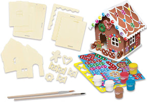 Works of Ahhh Buildable Gingerbread House Wood Painting Kit