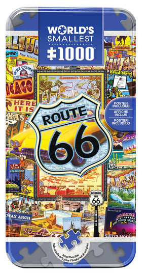Route 66 1000 Piece Collector Tin Jigsaw Puzzle