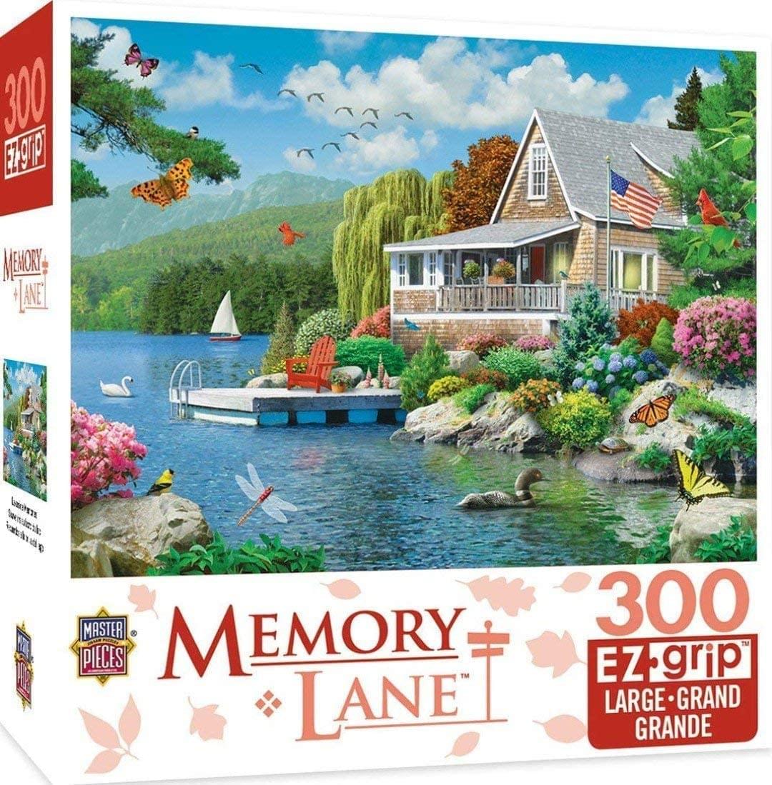 Lakeside Memories 300 Piece Large EZ Grip Jigsaw Puzzle