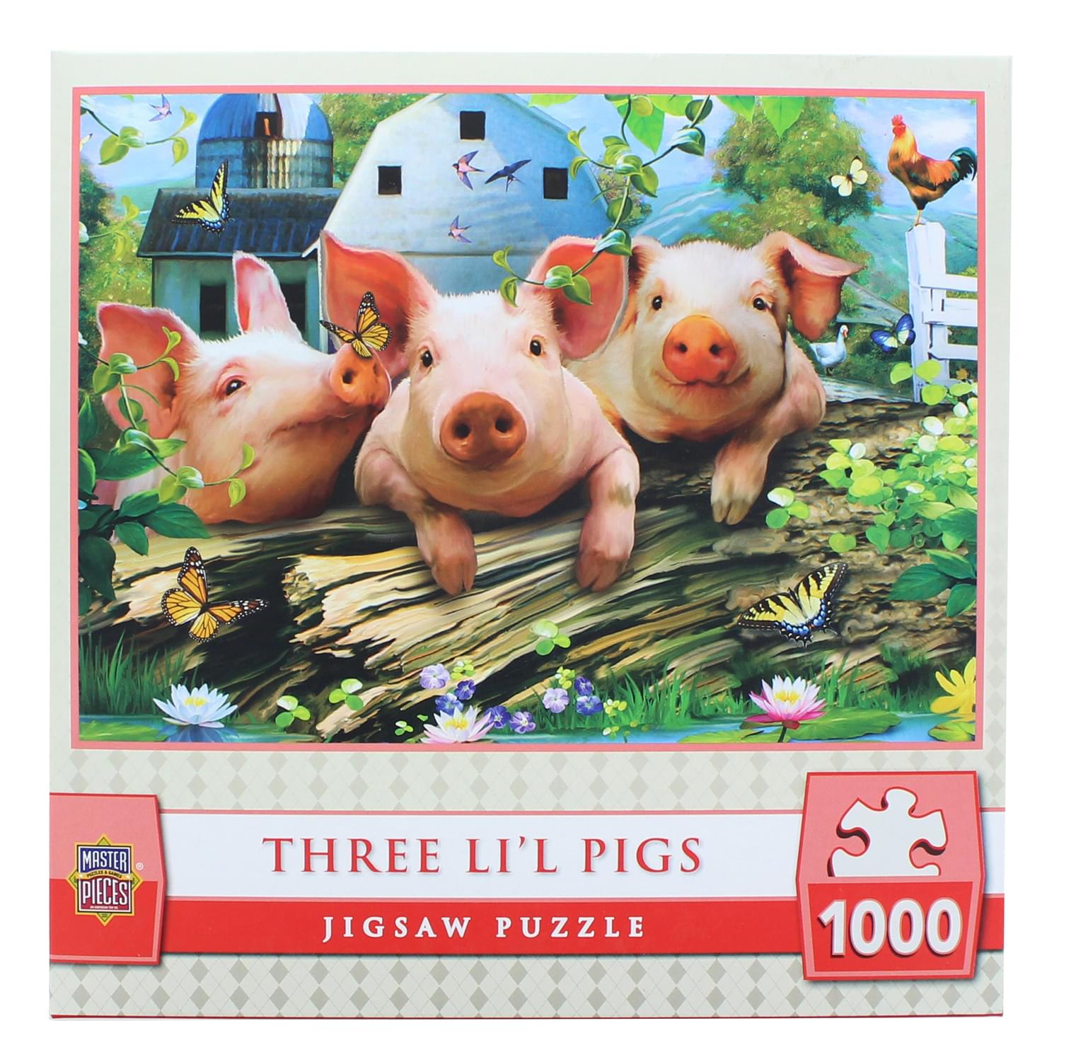 MasterPieces 1000 Piece Jigsaw Puzzle | Three Lil’ Pigs