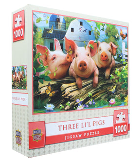 MasterPieces 1000 Piece Jigsaw Puzzle | Three Lil’ Pigs